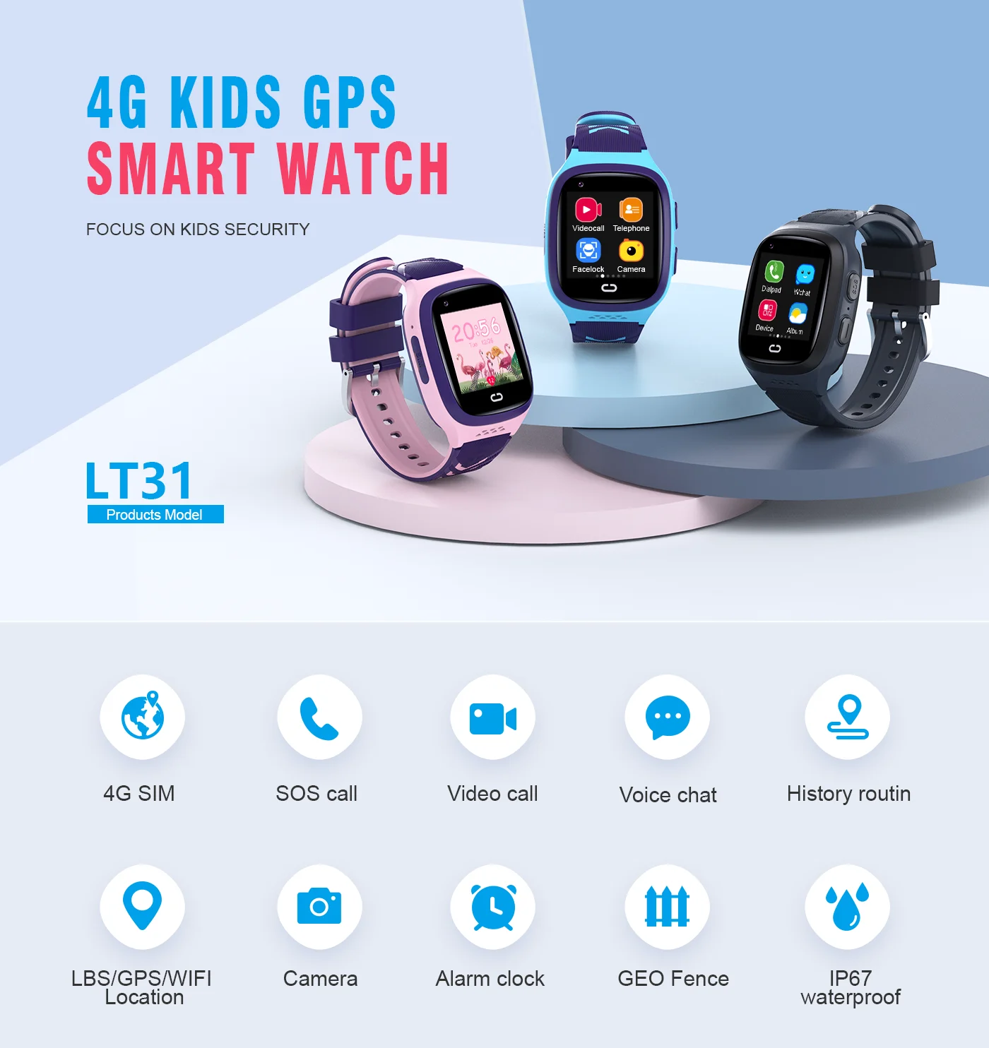 4G enfants Smartwatch SOS étan - Smart Watch Kids avis et prix